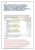 Med-Surg HESI Exam 1 & 2 &lpar;2 Versions&rpar; &vert; Latest 2026 Test Bank &ndash; Verified Q&As & Detailed Rationales