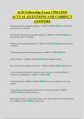 AGD Fellowship Exam UPDATED &NewLine;ACTUAL QUESTIONS AND CORRECT &NewLine;ANSWERS