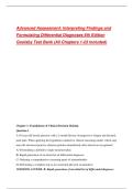 Advanced Assessment&colon; Interpreting Findings and Formulating Differential Diagnoses 6th Edition Goolsby Test Bank &lpar;All Chapters 1-23 Included&rpar;&NewLine;&NewLine;