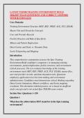 LATEST TED300 TRAINING ENVIRONMENT BUILD  &NewLine;2026&sol;2027 EXAM QUESTIONS AND CORRECT ANSWERS &NewLine;WITH RATIONALES 