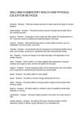 WGU D694 ELEMENTARY HEALTH AND PHYSICAL EDUCATION METHODS