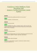 Commerce IMA3 Midterm Exam&NewLine;Questions and&NewLine;Answers Verified Solutions Latest&NewLine;Update