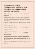 ACEABLE FINAL EXAM TEST BANK LATEST&NewLine;EDITION WITH VERIFIED QUESTIONS AND&NewLine;DETAILED SOLUTIONS GRADED A&plus;