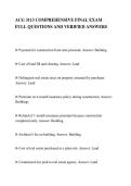ACG 3113 COMPREHENSIVE FINAL EXAM&NewLine;FULL QUESTIONS AND VERIFIED ANSWERS