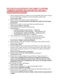 PILATES EXAM QUESTIONS AND CORRECT ANSWERS &NewLine;&lpar;VERIFIED ANSWERS&rpar; PLUS RATIONALE &vert; 2027 Q&A &vert; &NewLine;INSTANT DOWNLOAD PDF