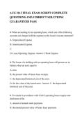 ACG 3113 FINAL EXAM SCRIPT COMPLETE&NewLine;QUESTIONS AND CORRECT SOLUTIONS&NewLine;GUARANTEED PASS