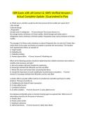 CDR Exam with all Correct & 100&percnt; Verified Answers &vert;Actual Complete Update &vert;Guaranteed to Pass
