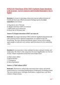 NUR1212C Final Exam &lpar;2026&sol;2027&rpar; Updated&colon; Exam Questions with Accurate   Correct Answers and Detailed Rationales &vert; Get It Right&excl;&excl;