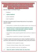 NUR2063 ESSENTIALS OF PATHOPHYSIOLOGY EXAM 2  RASMUSSEN 2026&sol;2027 &vert; COMPLETE EXAM PREP STUDY  GUIDE &vert; PRACTICE QUESTIONS & CORRECT ANSWERS &vert;  HIGH-YIELD CONCEPTS