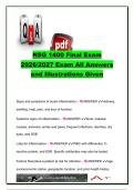 NSG 1400 Final Exam Questions & Answers 2026&sol;2027 &vert; Inflammation&comma; Infection&comma; Wound Care&comma; Perfusion&comma; Pain & Stress