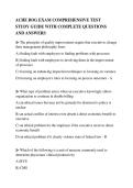 ACHE BOG EXAM COMPREHENSIVE TEST&NewLine;STUDY GUIDE WITH COMPLETE QUESTIONS&NewLine;AND ANSWERS
