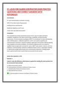 ST&period; LOUIS FIRE ALARM CONTRACTOR EXAM PRACTICE &NewLine;QUESTIONS AND CORRECT ANSWERS WITH &NewLine;RATIONALES 