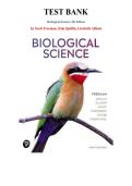 Biological Science&comma; 8th edition &mdash; by Scott Freeman&comma; Kim Quillin&comma; Lizabeth Allison & Michael Black &vert; Complete Test Bank &lpar;Ch&period; 1-54&rpar;