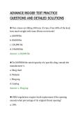 ADVANCE RIGGER TEST PRACTICE&NewLine;QUESTIONS AND DETAILED SOLUTIONS