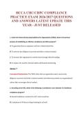 HCCA CHC&sol;CHPC EXAM Bundle &vert; Update Questions with complete and Verified solutions&period;