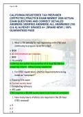 California Registered Tax Preparer CRTP CTEC Exam Prep &lpar;Latest 2026&rpar; &vert; 100 Verified Q&As & FTB Rationales
