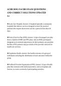 ACHE BOG FACHE EXAM QUESTIONS&NewLine;AND CORRECT SOLUTIONS UPDATED&NewLine;A&plus;
