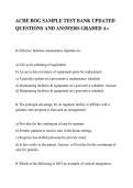 ACHE BOG SAMPLE TEST BANK UPDATED&NewLine;QUESTIONS AND ANSWERS GRADED A&plus;
