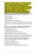 ATI Pediatric Nursing 2026&ndash;2027 &vert; ATI RN Nursing Care of Children & Pediatric Nursing Proctored Exam Study Guide &vert; Pediatric Growth & Development&comma; Health Promotion&comma; Family-Centered Care&comma; Pediatric Assessment&comma; Respiratory&comma; Cardiovascular&comma; Gastrointestinal&comma;