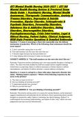 ATI Mental Health Nursing 2026&ndash;2027 &vert; ATI RN Mental Health Nursing Review & Proctored Exam Study Guide &vert; Psychiatric Nursing&comma; Mental Health Assessment&comma; Therapeutic Communication&comma; Anxiety & Trauma Disorders&comma; Depression & Suicide Prevention&comma; Bipolar Disorde