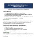 AHIP Medicare Certification Practice Exam &mdash; 120 Questions with Answers and Rationales