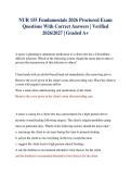NUR 155 Fundamentals 2026 Proctored Exam Questions With Correct Answers &vert; Verified 2026&sol;2027 &vert; Graded A&plus;&NewLine;&NewLine;
