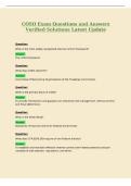 COSO Exam Questions and Answers&NewLine;Verified Solutions Latest Update