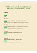 COSO Exam Questions and Answers&NewLine;Verified Solutions Latest Update