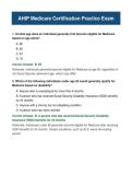 AHIP Medicare Practice Exam &ndash; 120 Questions with Answers