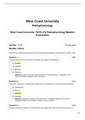 PATH 370 Pathophysiology Midterm Examination Questions and Answers&vert; Latest Update 2027