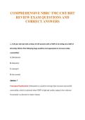 NBRC TMC&sol;CRT&sol;RRT Exam Compilations with Complete & Verified Solutions