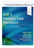TEST BANK for HAM'S PRIMARY CARE GERIATRICS- A CASE&NewLine;BASED APPROACH 7TH EDITION &sol;COMPLETE GUIDE