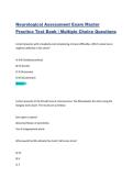 Neurological Assessment Exam Master Practice Test Bank &vert; Multiple Choice Questions 