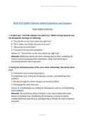 NUR 253 EXAM 4 Mental Health Questions and Answers-Galen College of Nursing