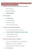 BIO 210 Lecture Test Chapters 1&ndash;3 2026 &vert; Questions & Answers &vert; Study Guide
