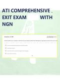 ATI Comprehensive Exit Exam 2026&sol;2027&colon; NGN Practice Questions & Study Guide