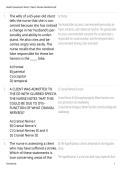 Health Assessment Exam 3 Neuro Review 2026&sol;2027