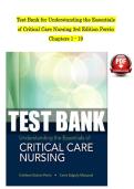 TEST BANK For Understanding the Essentials of Critical Care Nursing&comma; 3rd Edition by Perrin&comma; Verified Chapters 1 - 19&comma; Complete Newest Version&NewLine;