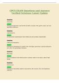 CPCS EXAM Questions and Answers&NewLine;Verified Solutions Latest Update