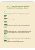 CPCS EXAM Questions and Answers&NewLine;Verified Solutions Latest Update