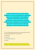 CANNON TRUST SCHOOL I&comma; II AND III EXAM BUNDLE ACTUAL EXAM QUESTIONS AND CORRECT VERIFIED ANSWERS WITH DETAILED RATIONALES LATEST UPDATES 2026-2027 &lpar;100&percnt; VERIFIED ANSWERS&rpar; ALREADY GRADED A&plus;