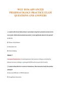 WGU D116 EXAM BUNDLE QUESTIONS WITH VERIFIED ANSWERS