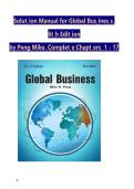 Solutions Manual for Global Business&comma; 6th Edition by Mike W&period; Peng &vert; Complete Chapters 1&ndash;17 &vert; 2027