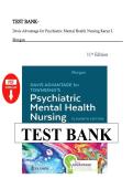 Test Bank for Davis Advantage for Townsend's Psychiatric Mental Health Nursing&comma; 11th Edition by Morgan &vert; 9781719648240&NewLine;