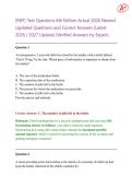 ENPC Test Questions 6th Edition Actual 2026 Newest  Updated Questions and Correct Answers &lpar;Latest  2026 &sol; 2027 Update&rpar; &lpar;Verified Answers by Expert&rpar;