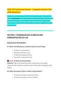 NUR 152 Final Exam Review &ndash; Complete Practice Test &NewLine;&lpar;200 Questions&rpar;