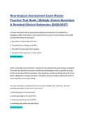 Neurological Assessment Exam Master Practice Test Bank &vert; Multiple Choice Questions & Detailed Clinical Rationales &lbrack;2026&sol;2027&rsqb;