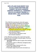 HESI LPN-ADN Entrance Exam Transition Guide &lpar;Latest 2026&rpar; &vert; 220 Verified Q&As & Clinical Rationales