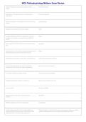 WCU Pathophysiology Midterm Exam 2026&ndash;2027 &vert; Practice Questions & Answers &vert; Complete West Coast University Exam Review