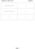 English II Test Unit 1 &ndash; Questions & Answers&comma; Study Guide & Exam Review